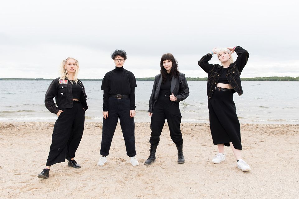 bunch on a beach